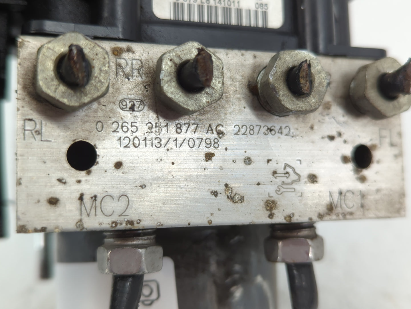 2012-2015 Chevrolet Camaro ABS Pump Control Module Replacement P/N:0 265 251 877 AC Fits Fits 2012 2013 2014 2015 OEM Used A