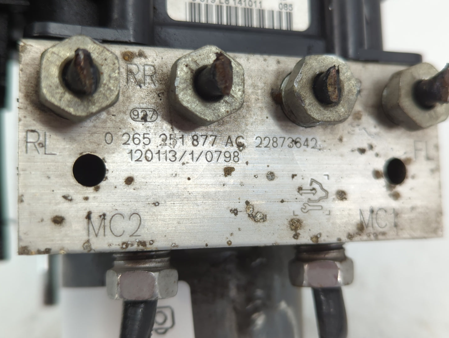 2012-2015 Chevrolet Camaro ABS Pump Control Module Replacement P/N:0 265 251 877 AC Fits Fits 2012 2013 2014 2015 OEM Used A