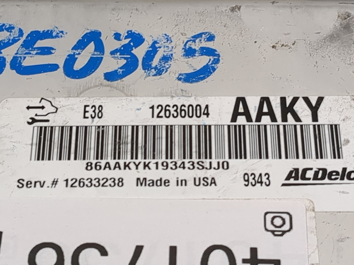2011-2017 Chevrolet Caprice PCM Engine Control Computer ECU ECM PCU OEM P/N:12636004 12633238 Fits OEM Used Auto Parts - Oem