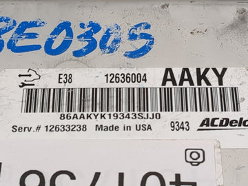 2011-2017 Chevrolet Caprice PCM Engine Control Computer ECU ECM PCU OEM P/N:12636004 12633238 Fits OEM Used Auto Parts