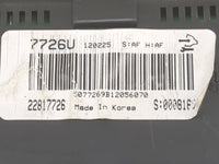 2012 Chevrolet Captiva Instrument Cluster Speedometer Gauges P/N:22817726 Miles: Fits OEM Used Auto Parts - Oemusedautoparts