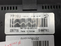 2012 Chevrolet Captiva Sport Instrument Cluster Speedometer Gauges P/N:PN:22817726 Fits OEM Used Auto Parts - Oemusedautopar