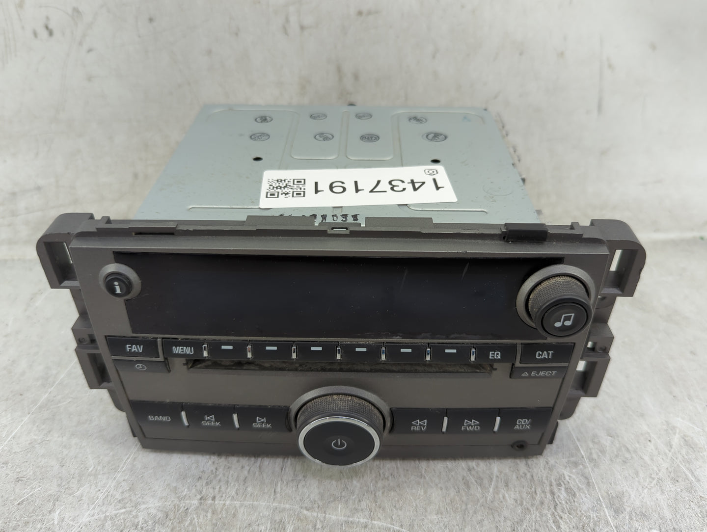 2012 Chevrolet Captiva Sport Radio AM FM Cd Player Receiver Replacement P/N:22847154 123000-3950A101 Fits OEM Used Auto Part