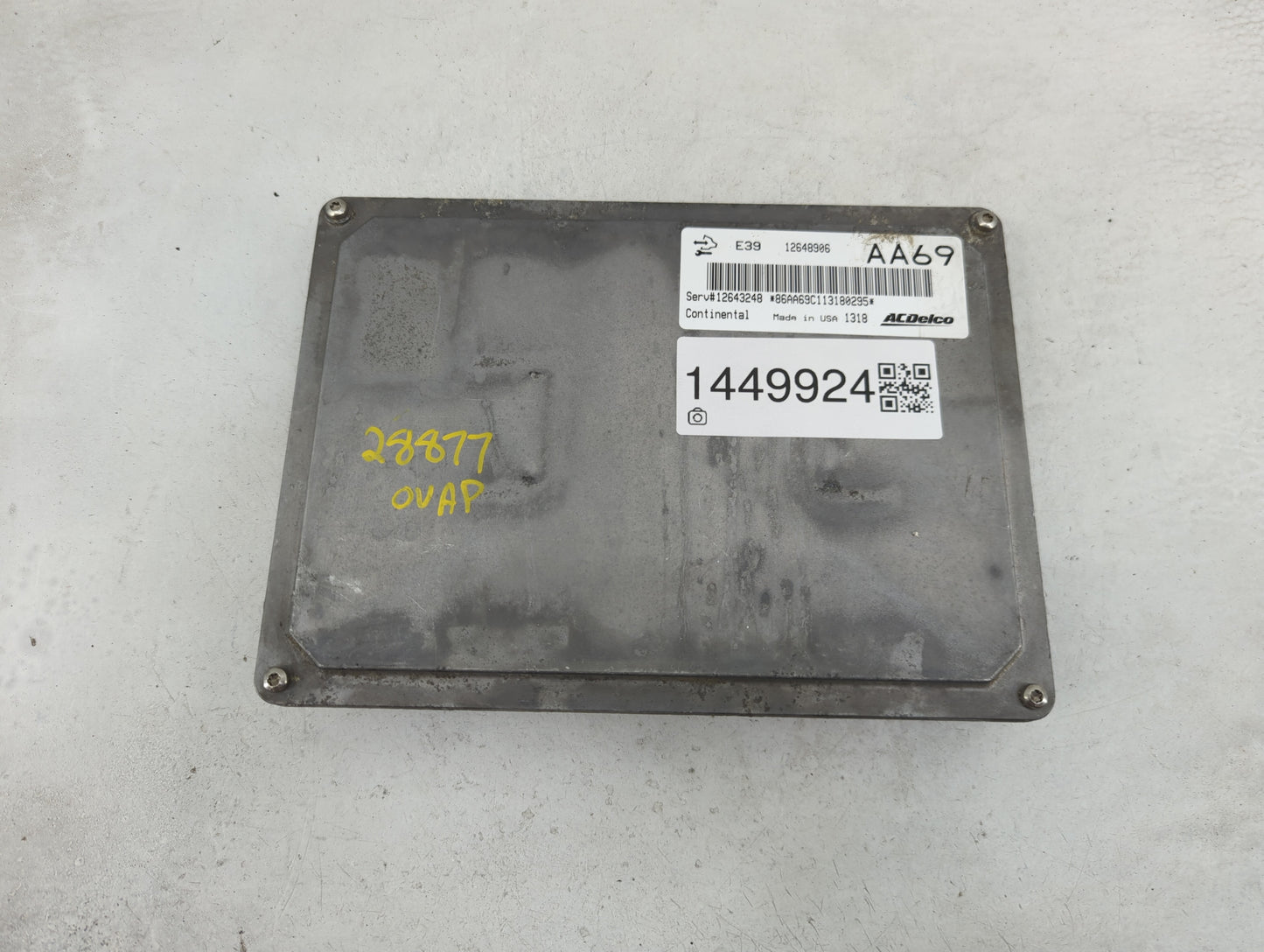 2012 Chevrolet Captiva Sport PCM Engine Control Computer ECU ECM PCU OEM P/N:12648906 Fits Fits 2010 2011 2013 OEM Used Auto