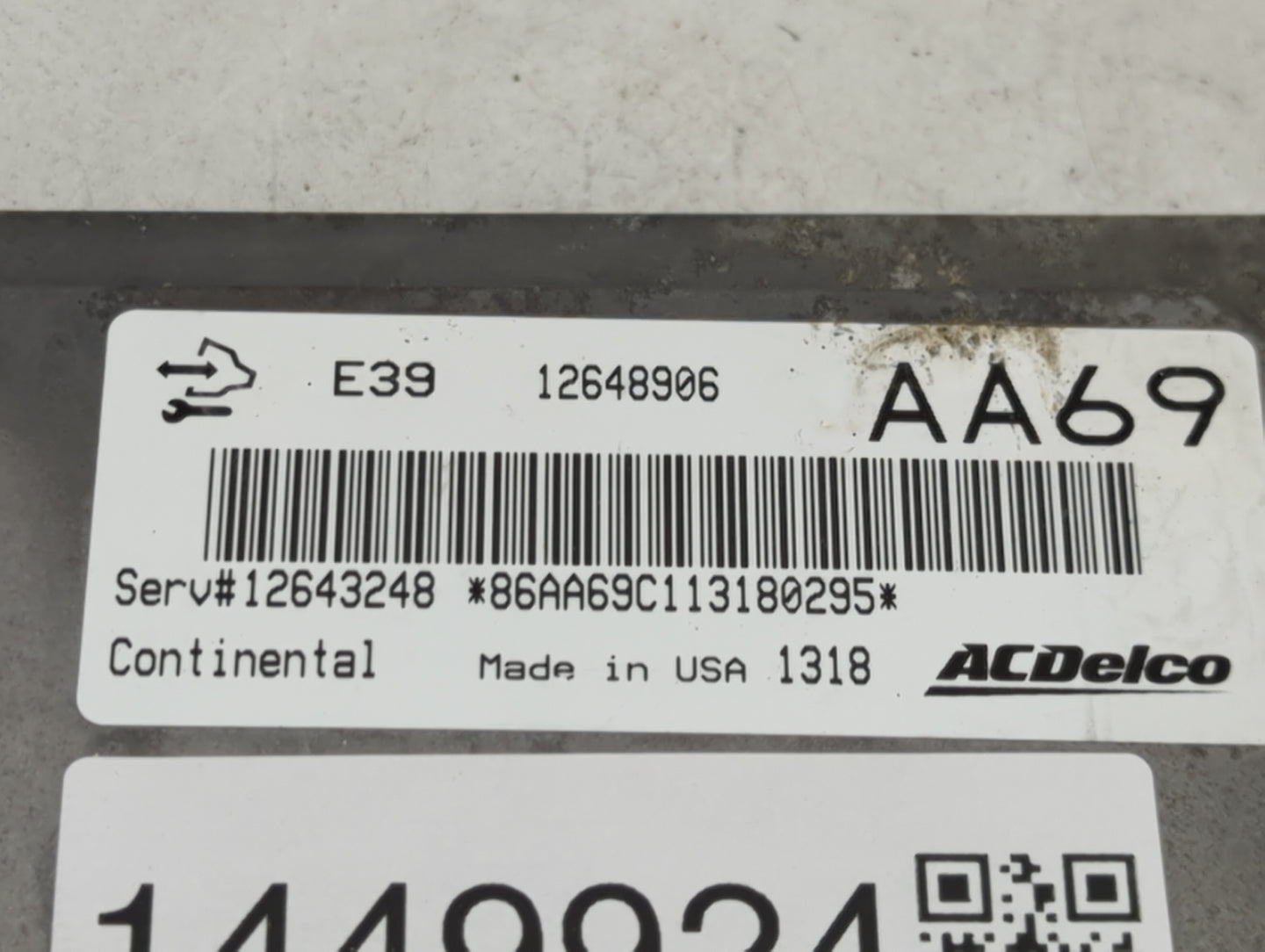 2012 Chevrolet Captiva Sport PCM Engine Control Computer ECU ECM PCU OEM P/N:12648906 Fits Fits 2010 2011 2013 OEM Used Auto