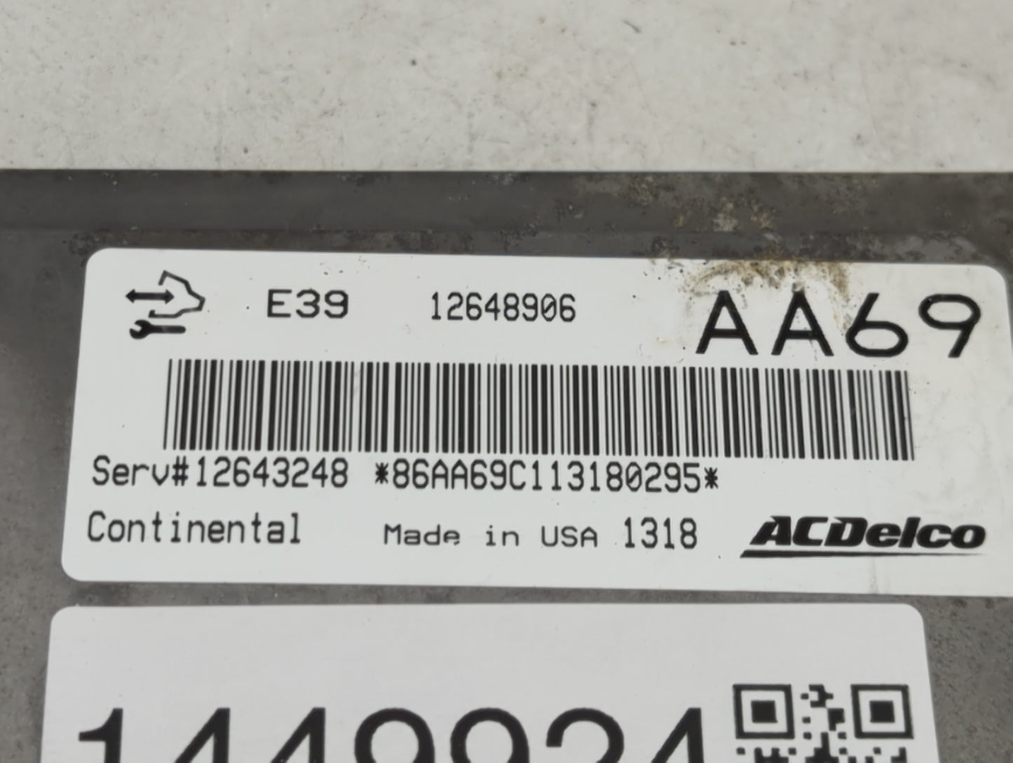 2012 Chevrolet Captiva Sport PCM Engine Control Computer ECU ECM PCU OEM P/N:12648906 Fits Fits 2010 2011 2013 OEM Used Auto