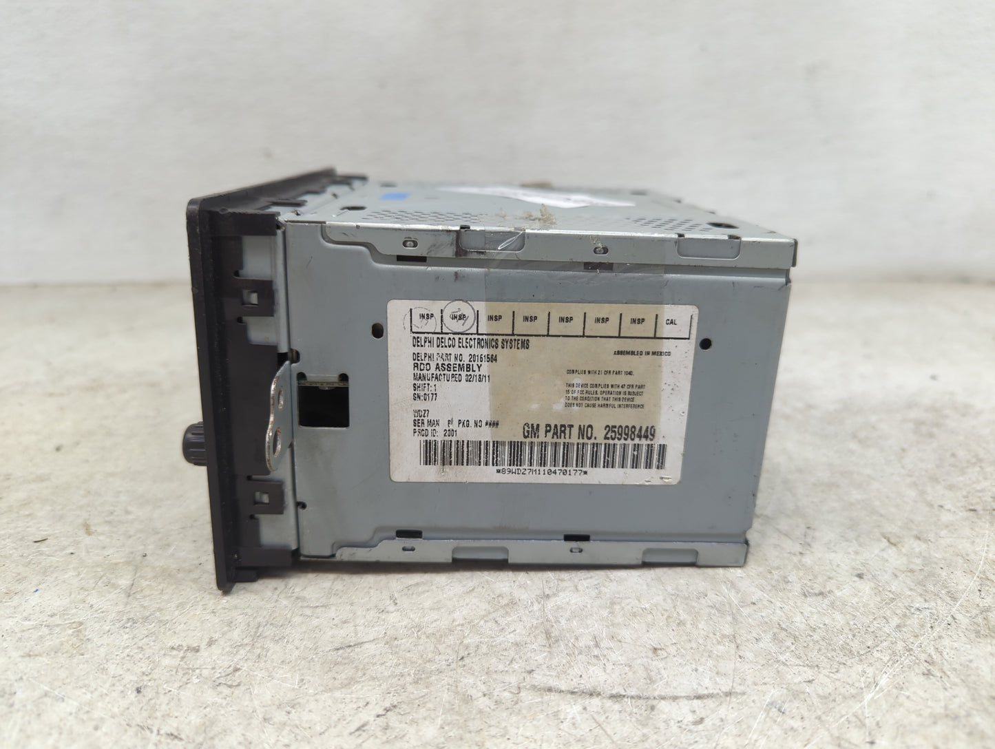 2006-2012 Chevrolet Colorado Radio AM FM Cd Player Receiver Replacement P/N:20161564 25998449 Fits OEM Used Auto Parts - Oem