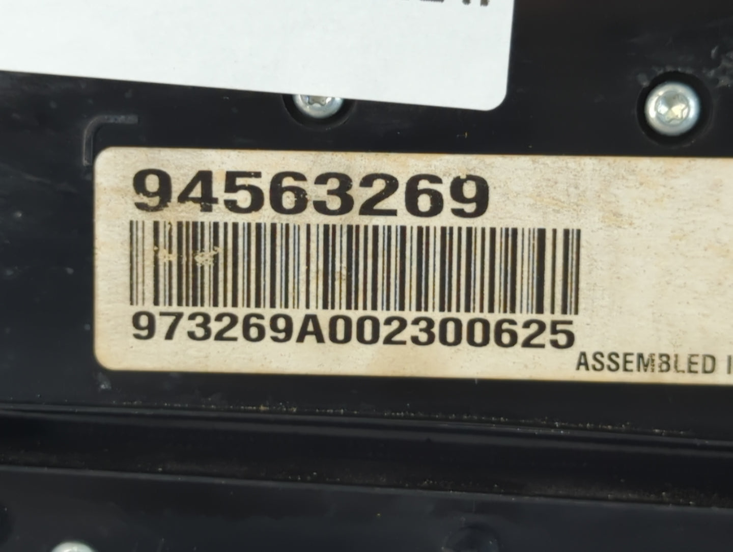 2012 Chevrolet Cruze Radio AM FM Cd Player Receiver Replacement P/N:94563269 Fits OEM Used Auto Parts - Oemusedautoparts1.co