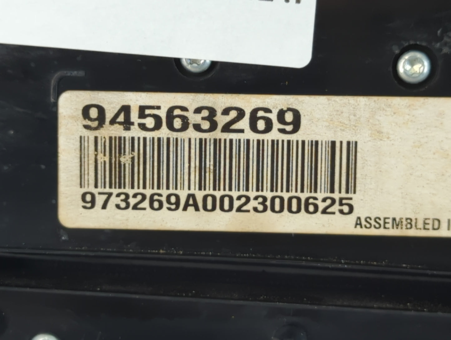 2012 Chevrolet Cruze Radio AM FM Cd Player Receiver Replacement P/N:94563269 Fits OEM Used Auto Parts - Oemusedautoparts1.co