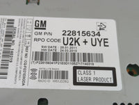2012 Chevrolet Cruze Radio AM FM Cd Player Receiver Replacement P/N:22815634 Fits OEM Used Auto Parts - Oemusedautoparts1.co