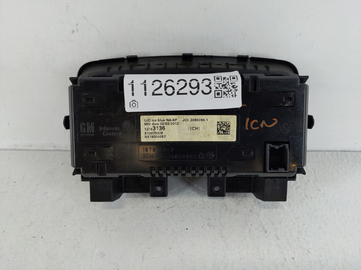 2011-2016 Chevrolet Cruze Information Radio Display Screen 1126293 - Oemusedautoparts1.com