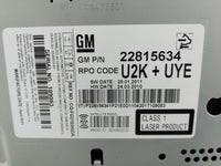 2011-2012 Chevrolet Cruze Radio AM FM Cd Player Receiver Replacement P/N:22815634 Fits Fits 2010 2011 2012 OEM Used Auto Par