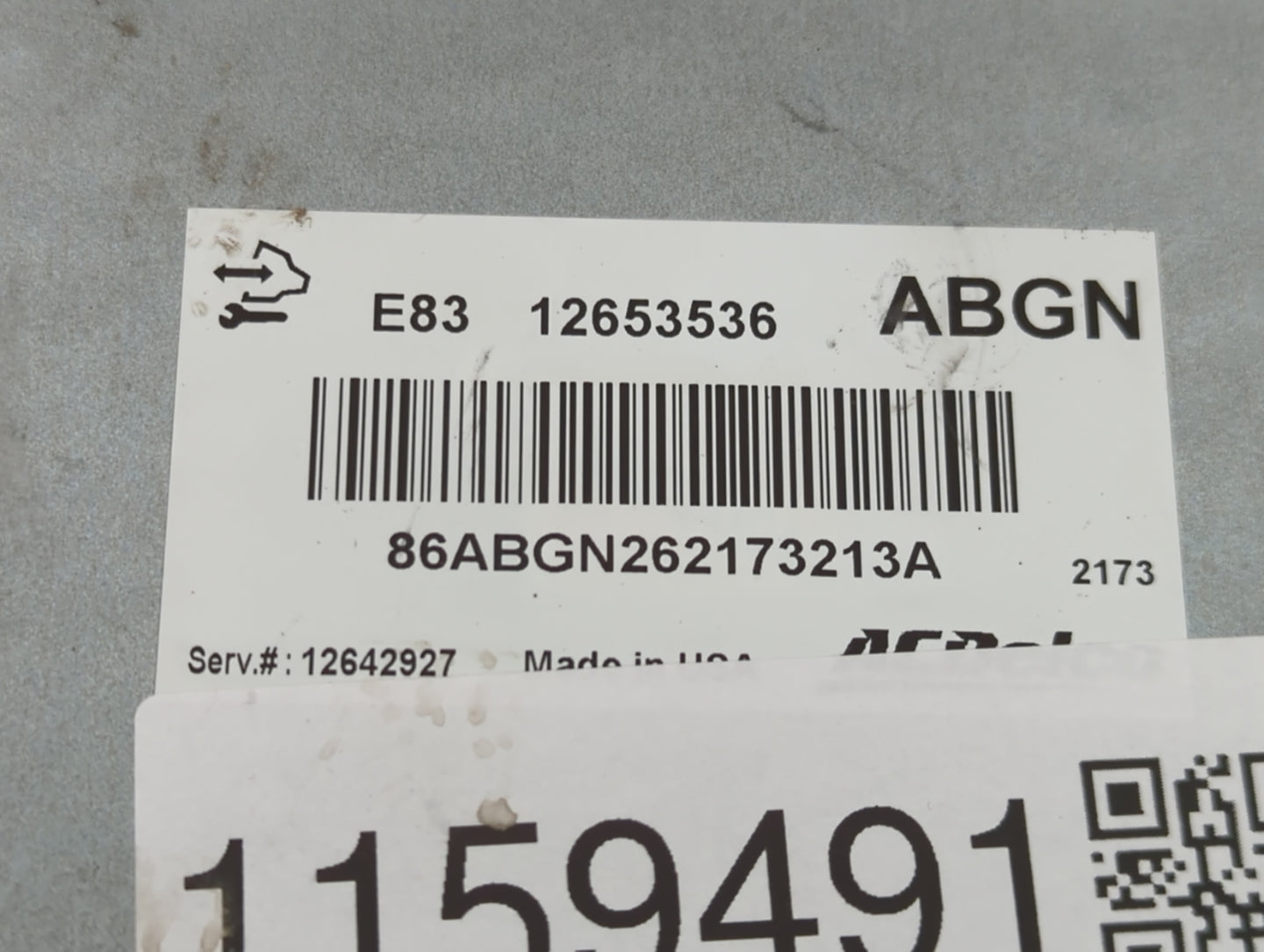 2011-2012 Chevrolet Cruze PCM Engine Control Computer ECU ECM PCU OEM P/N:12653536 Fits Fits 2009 2010 2011 2012 2013 2014 O