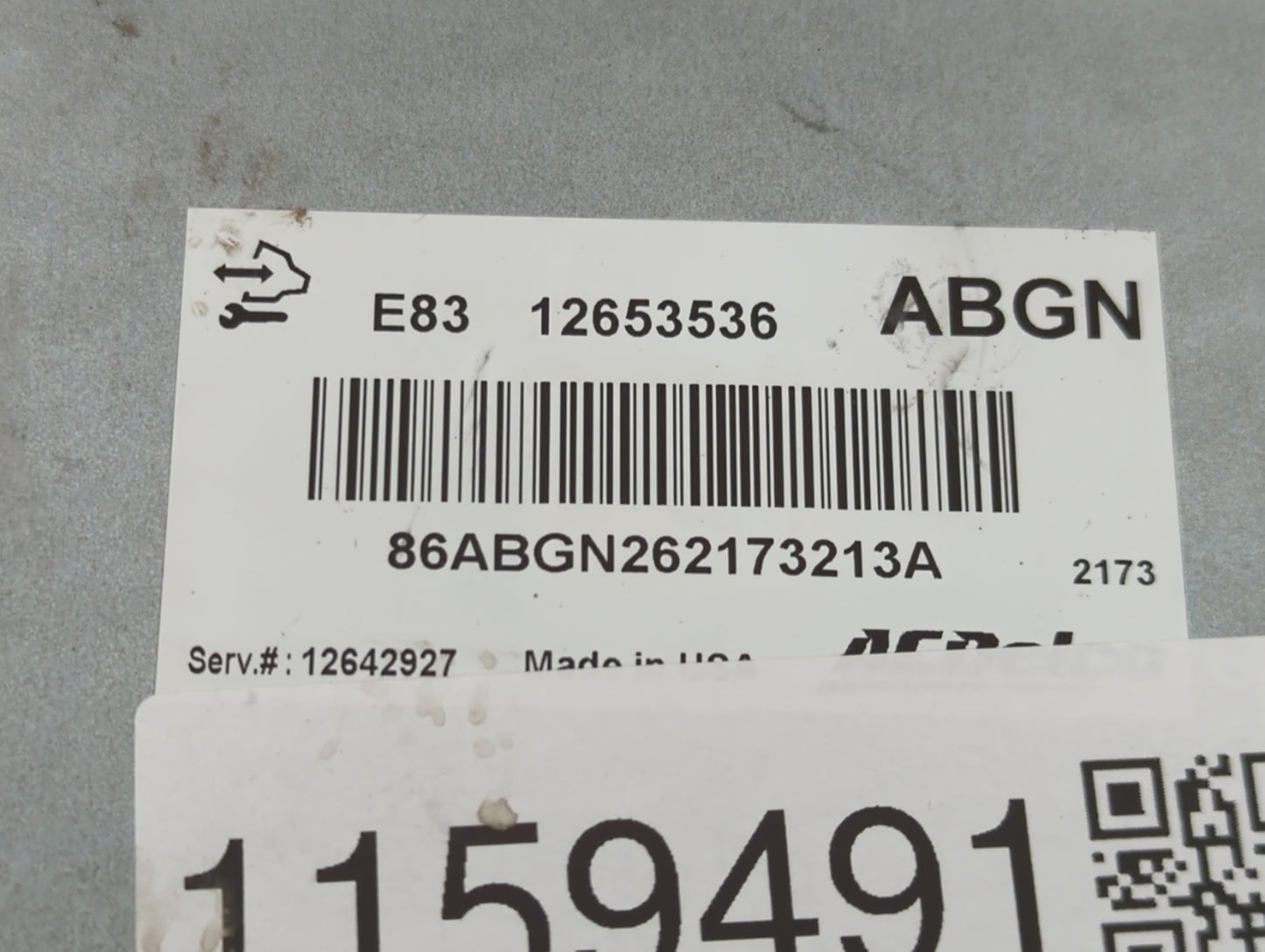 2011-2012 Chevrolet Cruze PCM Engine Control Computer ECU ECM PCU OEM P/N:12653536 Fits Fits 2009 2010 2011 2012 2013 2014 O