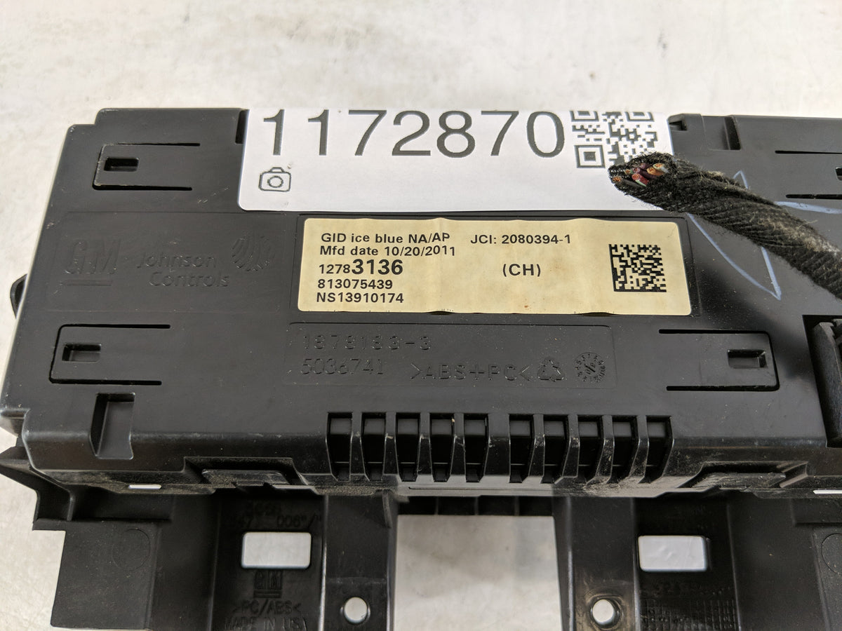 2012 Chevrolet Cruze Information Radio Display Screen 1172870 - Oemusedautoparts1.com