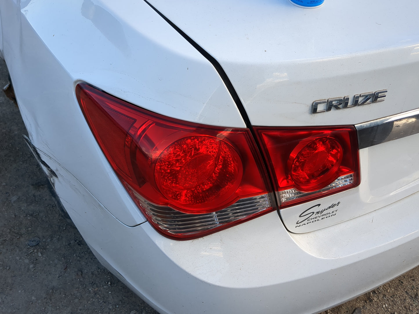 2011-2016 Chevrolet Cruze Tail Light Assembly Driver Left OEM Fits Fits 2011 2012 2013 2014 2015 2016 OEM Used Auto Parts - 