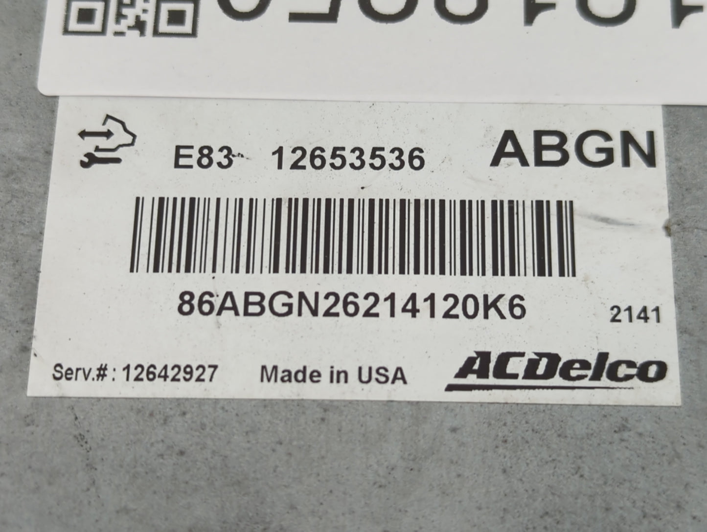 2011-2012 Chevrolet Cruze PCM Engine Control Computer ECU ECM PCU OEM P/N:E83 12653536 Fits Fits 2009 2010 2011 2012 2013 20