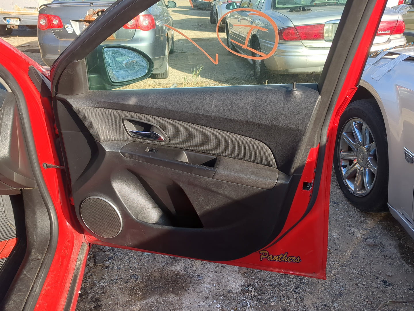 2012 Chevrolet Cruze Front Right Passenger Interior Door Panel Trim 1218611 - Oemusedautoparts1.com