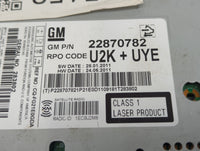 2011-2012 Chevrolet Cruze Radio AM FM Cd Player Receiver Replacement P/N:22870782 22815634 Fits Fits 2010 2011 2012 OEM Used