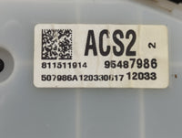 2012 Chevrolet Cruze Instrument Cluster Speedometer Gauges P/N:811511914 Fits OEM Used Auto Parts - Oemusedautoparts1.com