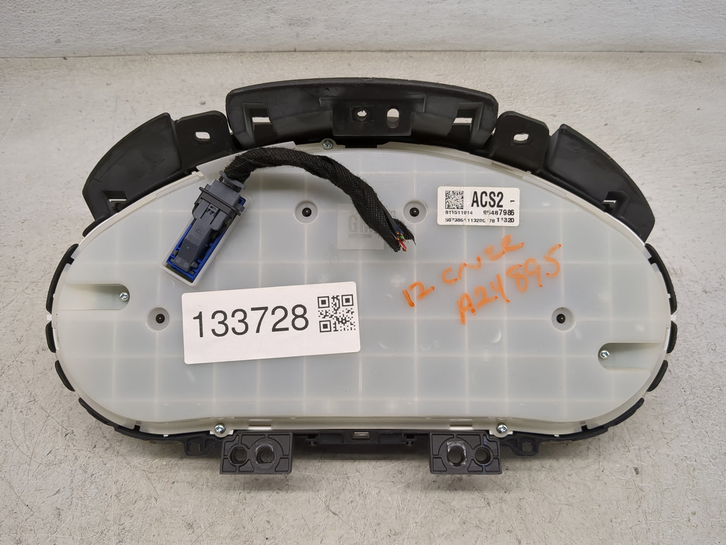 2012 Chevrolet Cruze Instrument Cluster Speedometer Gauges P/N:95940656 95487986 Miles: Fits OEM Used Auto Parts - Oemusedau