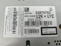2011-2012 Chevrolet Cruze Radio AM FM Cd Player Receiver Replacement P/N:22870782 Fits Fits 2010 2011 2012 OEM Used Auto Par