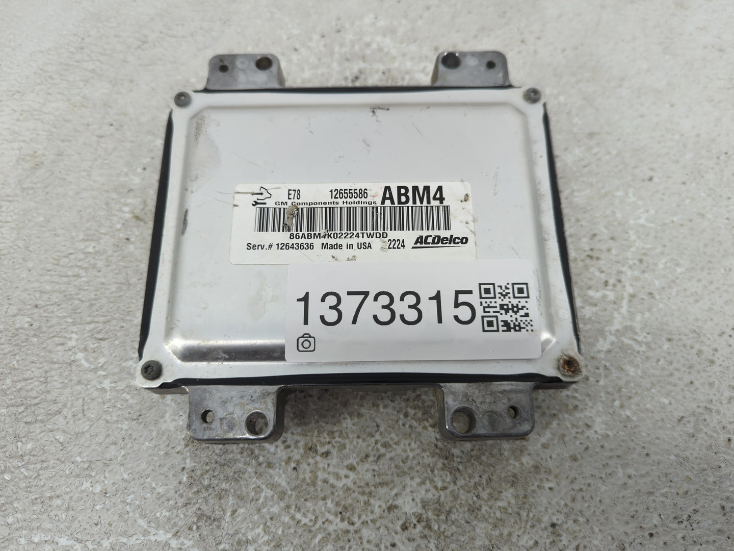 2012-2015 Chevrolet Cruze PCM Engine Control Computer ECU ECM PCU OEM P/N:12655586 Fits Fits 2012 2014 2015 OEM Used Auto Pa