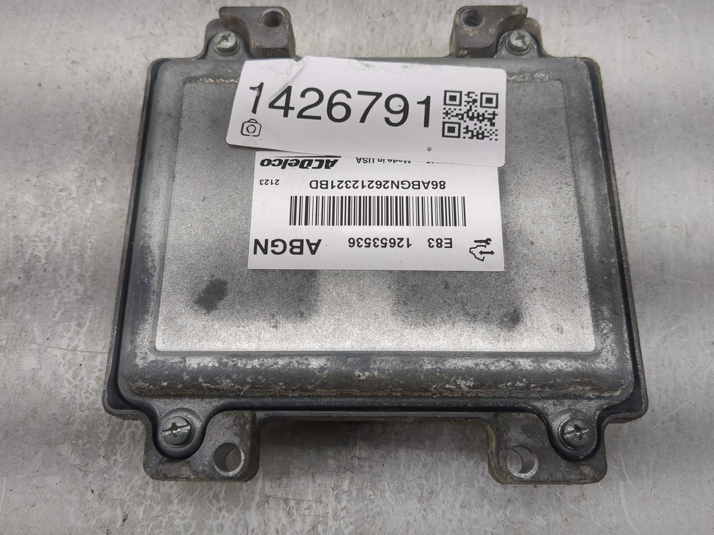 2012 Chevrolet Cruze PCM Engine Control Computer ECU ECM PCU OEM P/N:12653536 86ABGN26212321BD Fits OEM Used Auto Parts - Oe