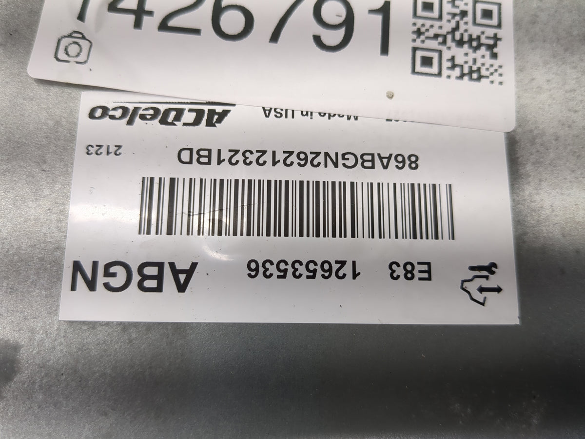 2012 Chevrolet Cruze PCM Engine Control Computer ECU ECM PCU OEM P/N:12653536 86ABGN26212321BD Fits Fits 2009 2010 OEM Used 