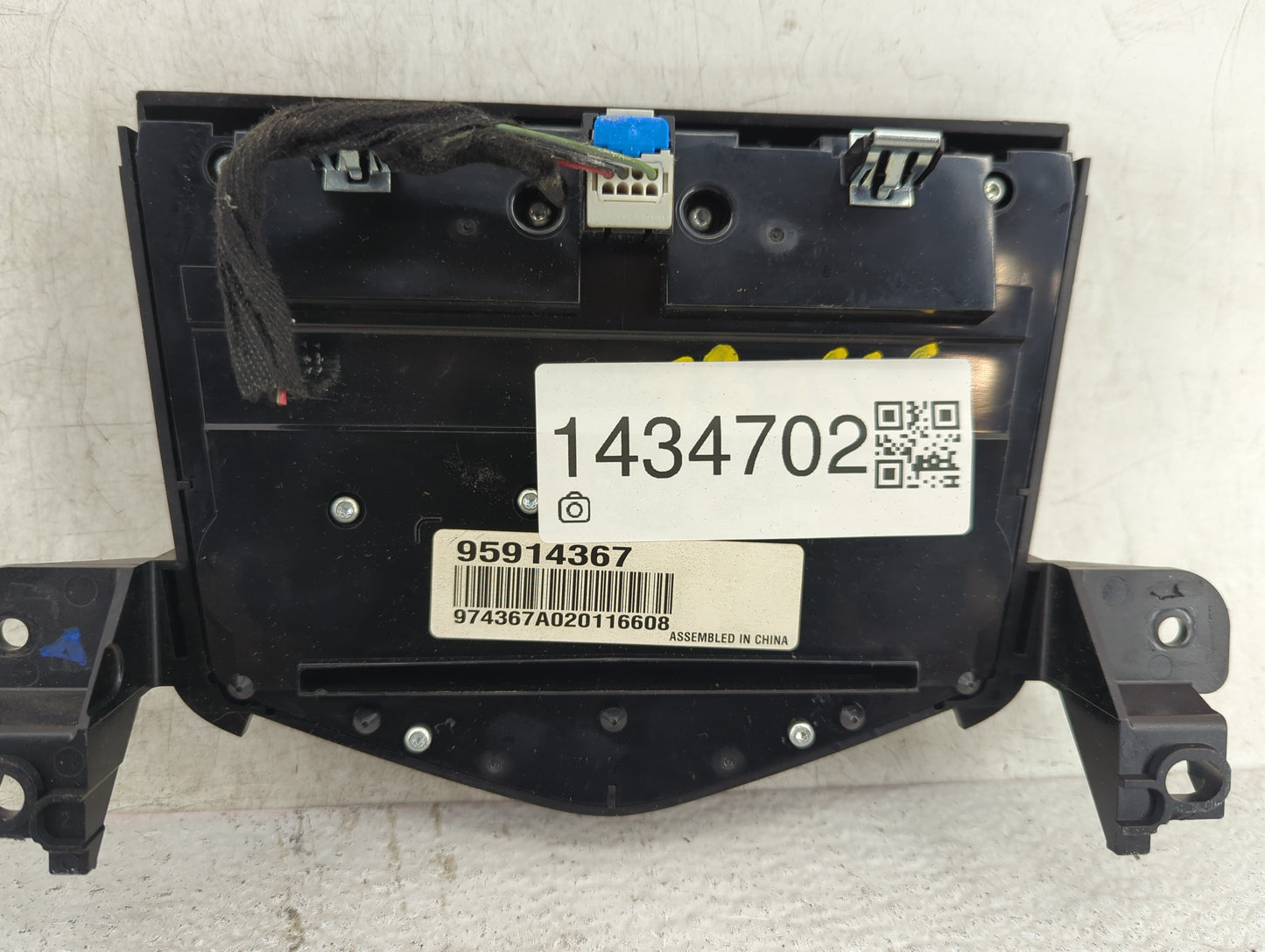 2011-2016 Chevrolet Cruze Radio Control Panel Black - Oemusedautoparts1.com