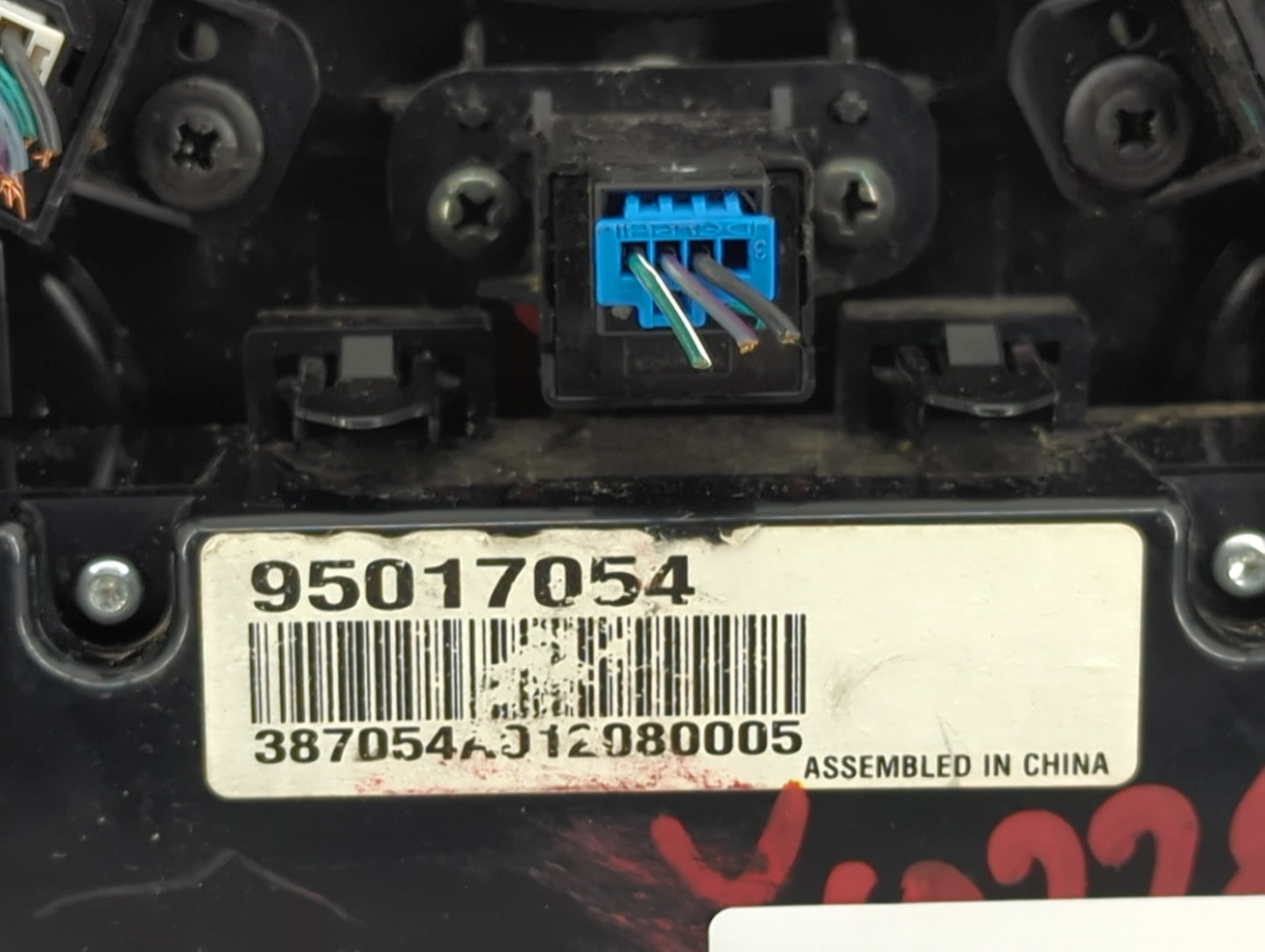 2011-2012 Chevrolet Cruze Climate Control Module Temperature AC/Heater Replacement P/N:95017054 Fits Fits 2011 2012 OEM Used