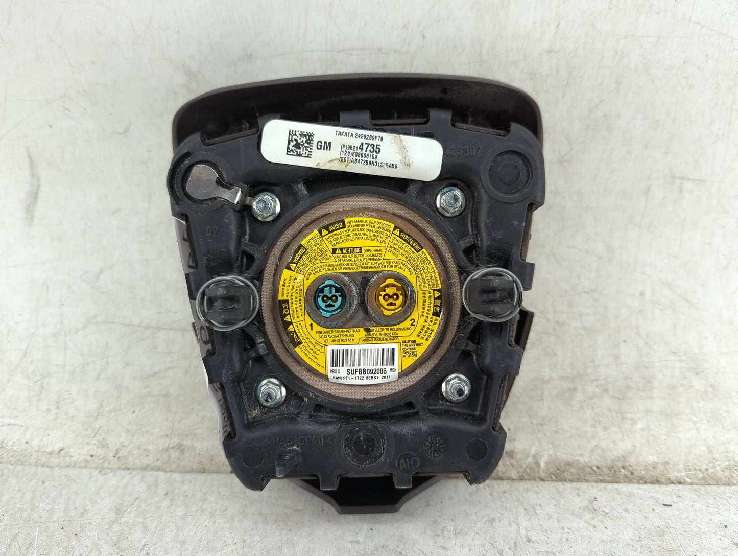 2011-2013 Chevrolet Cruze Air Bag Driver Left Steering Wheel Mounted 1458966 - Oemusedautoparts1.com