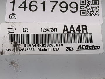 2012-2016 Chevrolet Cruze PCM Engine Control Computer ECU ECM PCU OEM P/N:12647241 Fits Fits 2011 2012 2013 2014 2015 2016 OEM Used Auto Parts