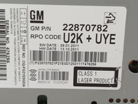 2011-2012 Chevrolet Cruze Radio AM FM Cd Player Receiver Replacement P/N:22870782 CQ-FG21E0GDA Fits Fits 2010 2011 2012 OEM 