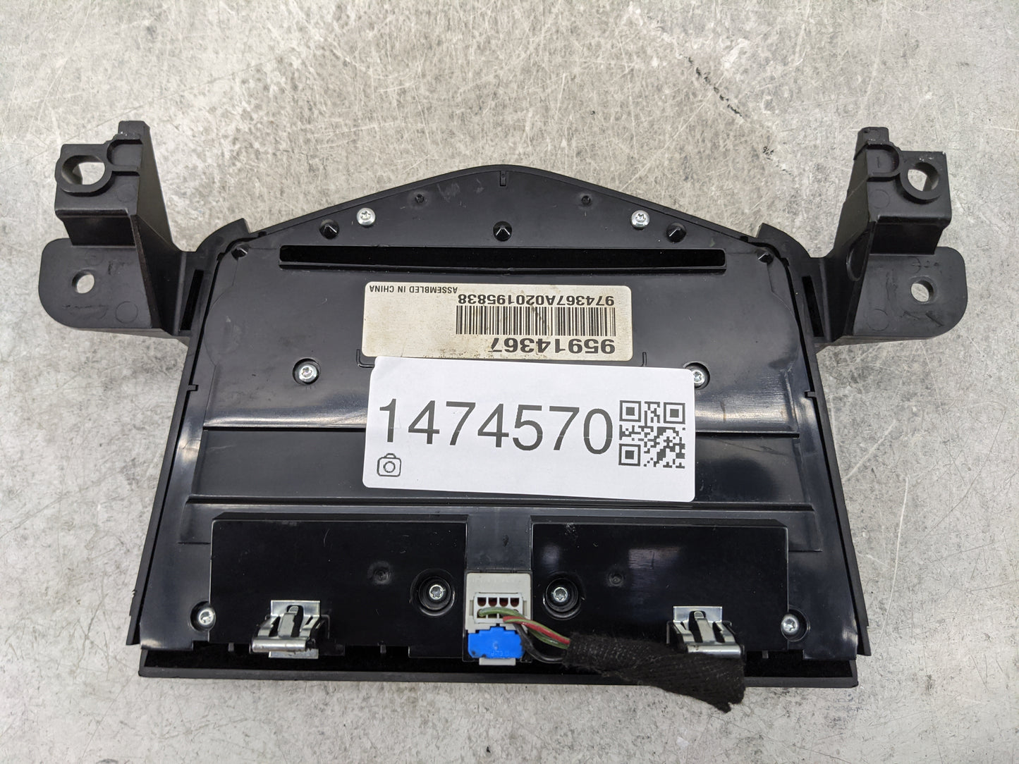 2011-2016 Chevrolet Cruze Radio Control Panel 1474570 - Oemusedautoparts1.com
