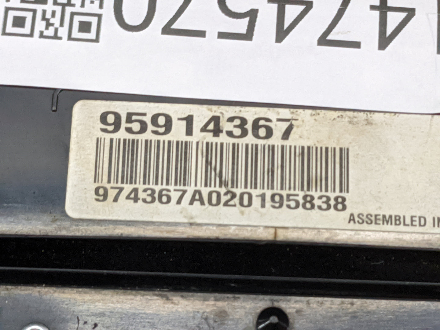 2011-2016 Chevrolet Cruze Radio Control Panel 1474570 - Oemusedautoparts1.com