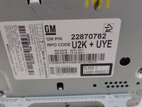 2012 Chevrolet Cruze Radio AM FM Cd Player Receiver Replacement P/N:22870782 CQ-FG21E0GDA Fits OEM Used Auto Parts - Oemused