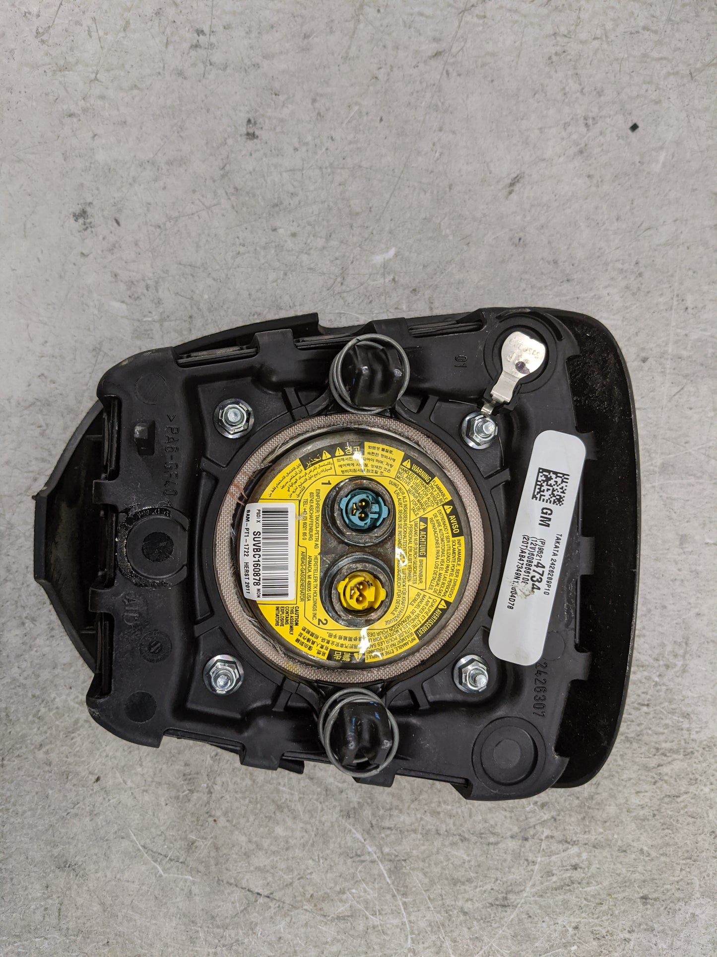 2011-2013 Chevrolet Cruze Air Bag Driver Left Steering Wheel Mounted 1477475 - Oemusedautoparts1.com