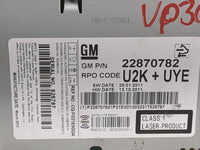 2011-2012 Chevrolet Cruze Radio AM FM Cd Player Receiver Replacement P/N:22870782 CQ-FG21E0GDA Fits Fits 2010 2011 2012 OEM 