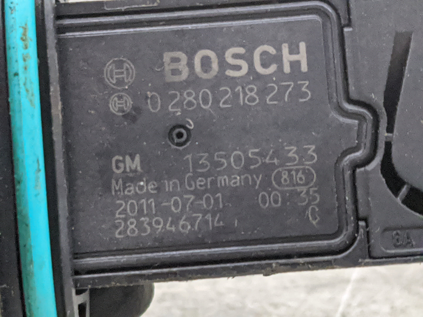 2012-2019 Chevrolet Cruze Mass Air Flow Meter Maf 1485955 - Oemusedautoparts1.com