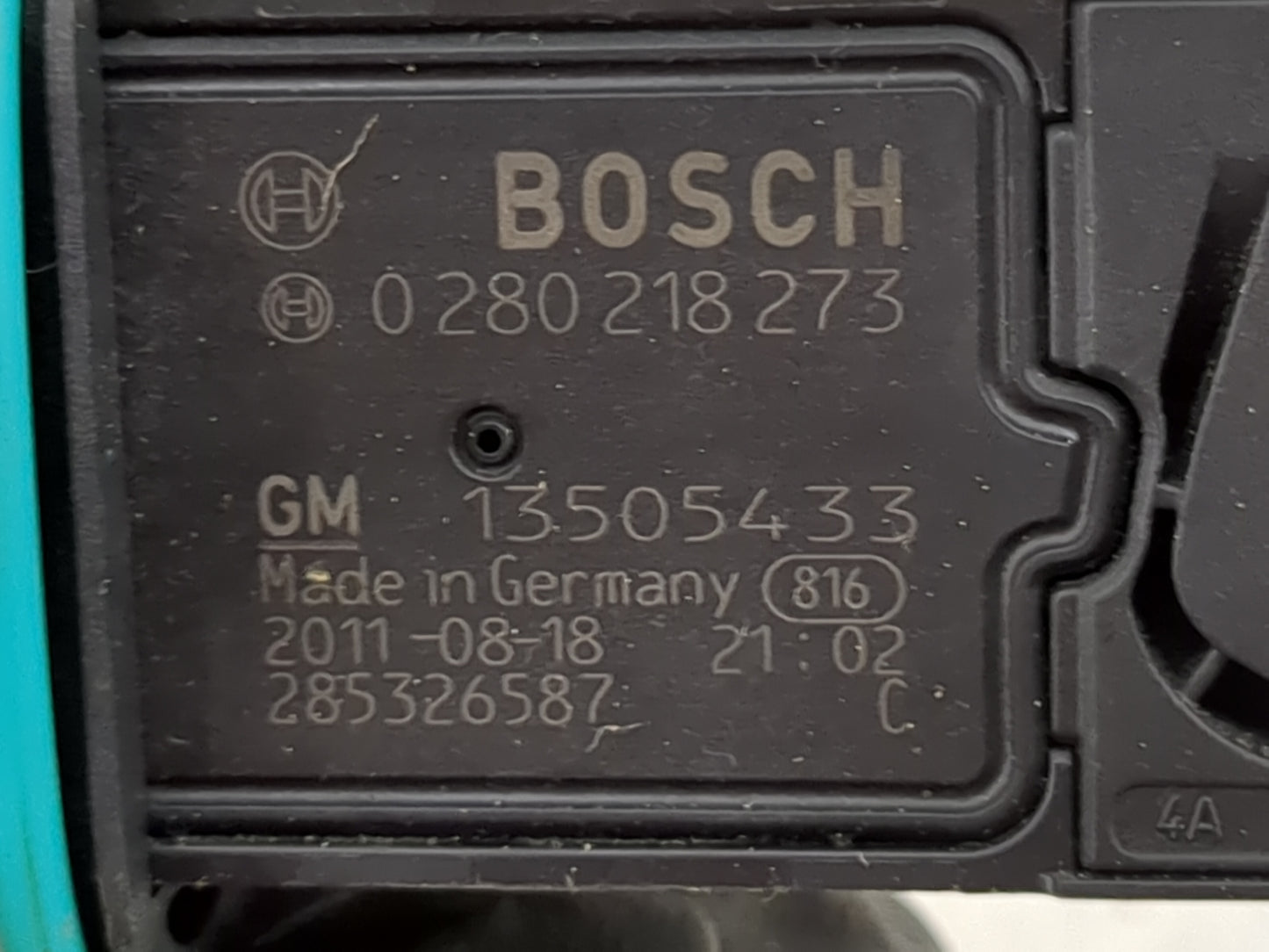 2012-2019 Chevrolet Cruze Mass Air Flow Meter Maf 1486633 - Oemusedautoparts1.com