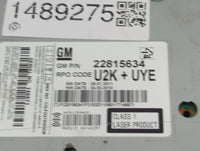 2012 Chevrolet Cruze Radio AM FM Cd Player Receiver Replacement P/N:22815634 Fits OEM Used Auto Parts - Oemusedautoparts1.co