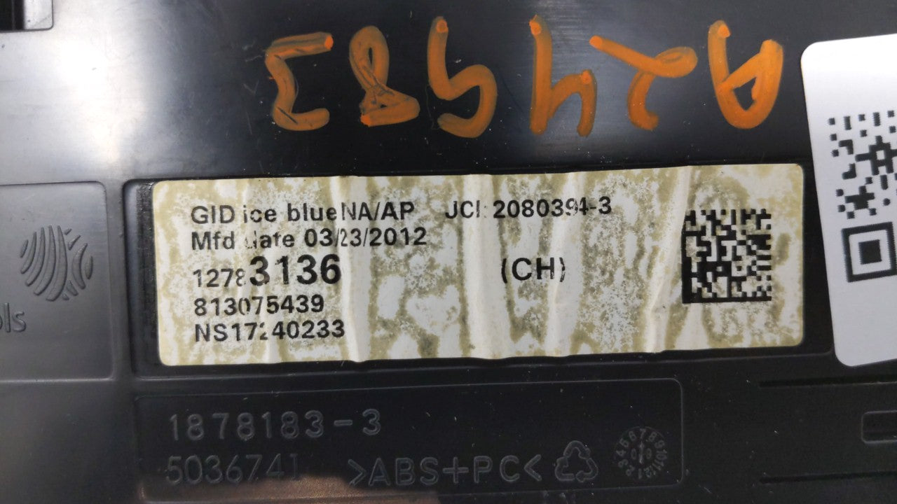 2012 Chevrolet Cruze Information Display Screen - Oemusedautoparts1.com