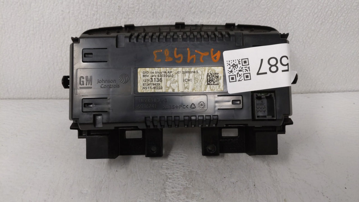 2012 Chevrolet Cruze Information Radio Display Screen - Oemusedautoparts1.com