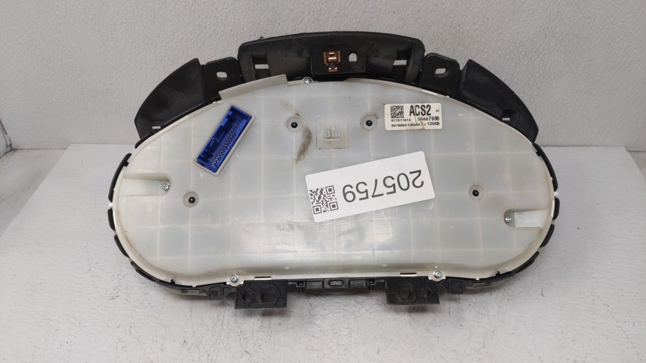 2012 Chevrolet Cruze Instrument Cluster Speedometer Gauges P/N:95940656 95487986 Fits OEM Used Auto Parts - Oemusedautoparts