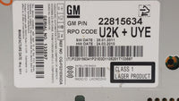 2012 Chevrolet Cruze Radio AM FM Cd Player Receiver Replacement P/N:95914367 22870782, 22815634 Fits OEM Used Auto Parts - O