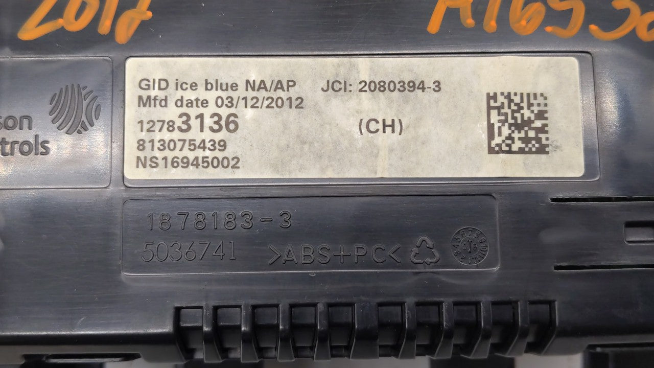 2012 Chevrolet Cruze Information Display Screen - Oemusedautoparts1.com