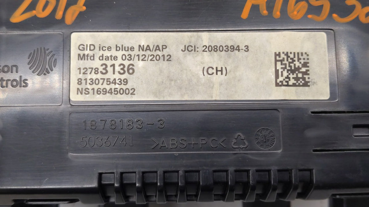 2012 Chevrolet Cruze Information Radio Display Screen 290847 - Oemusedautoparts1.com