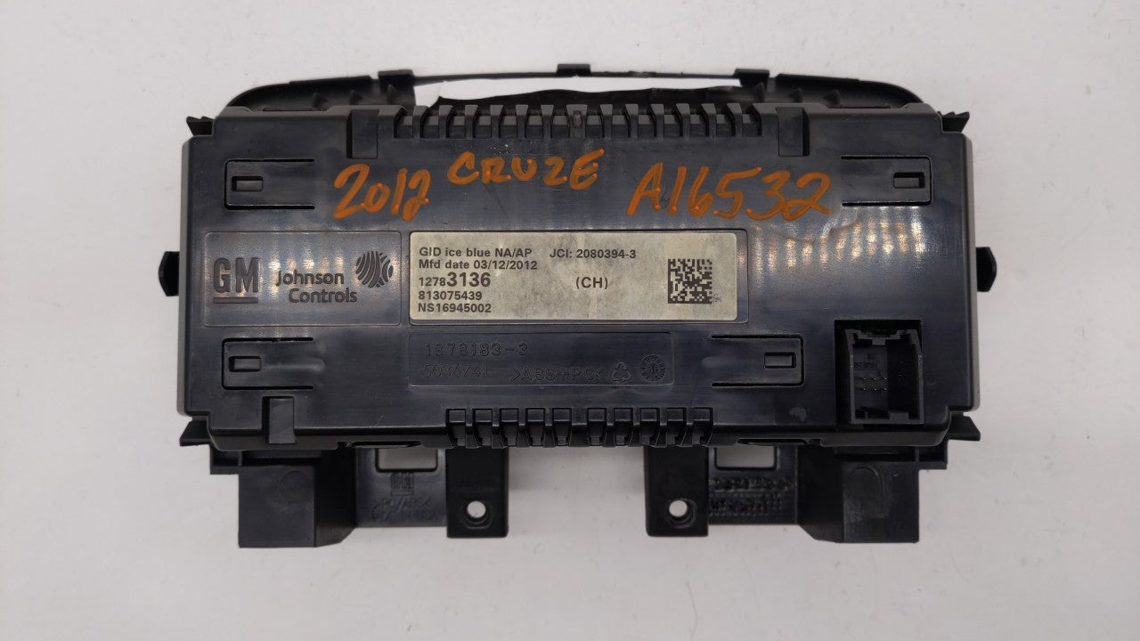 2012 Chevrolet Cruze Information Display Screen - Oemusedautoparts1.com