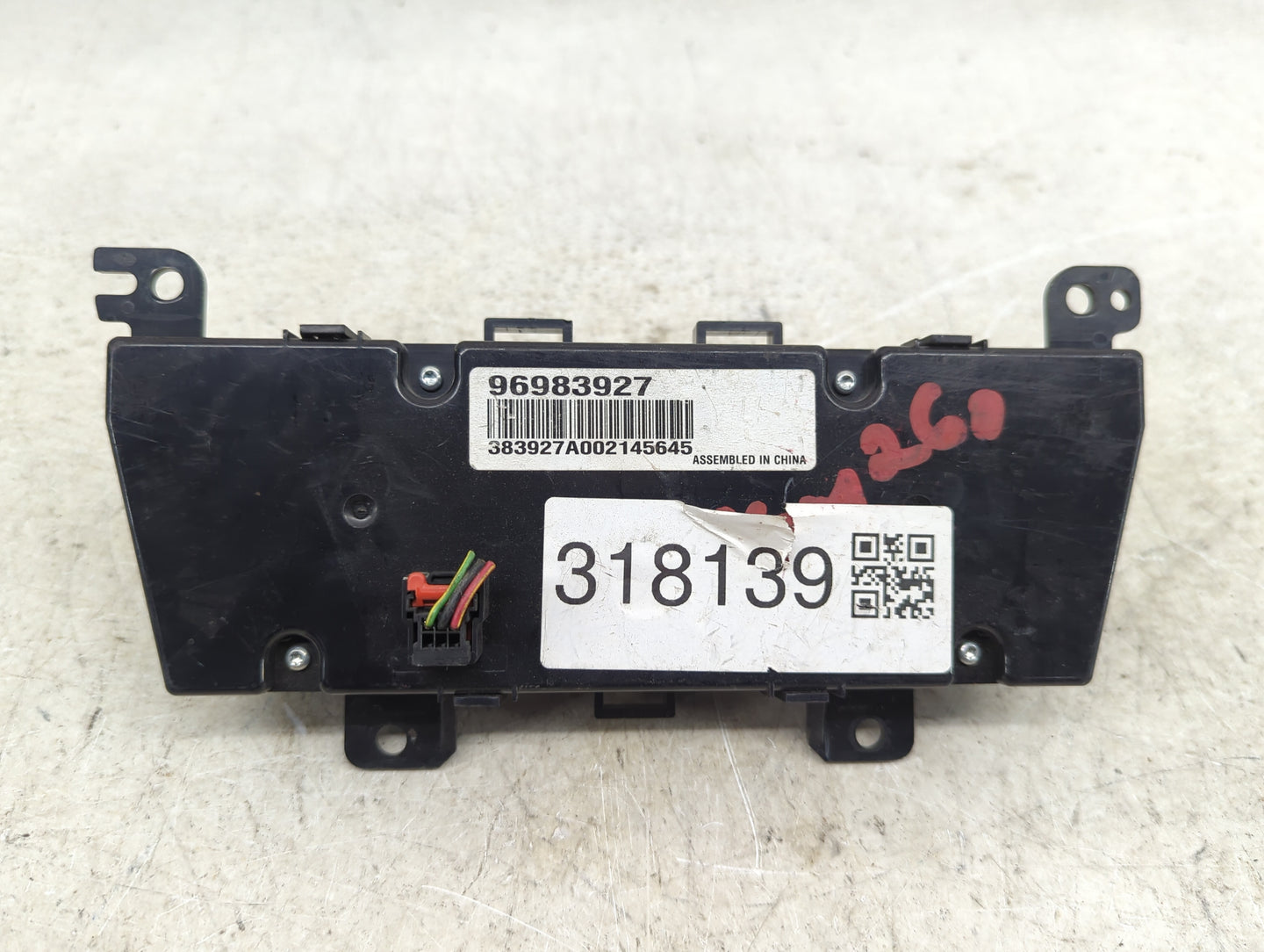 2011-2012 Chevrolet Cruze Climate Control Module Temperature AC/Heater Replacement P/N:96983927 Fits Fits 2011 2012 OEM Used